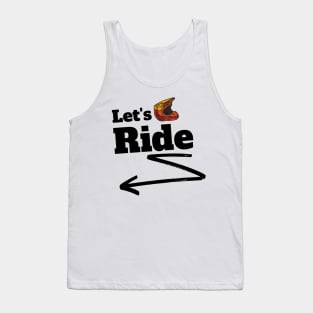 Lets ride. Awesome Dirt bike/Motocross design. Tank Top